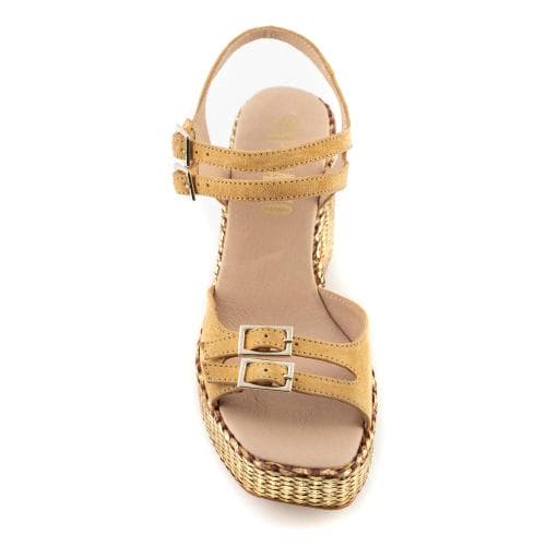 Calzado mujer sandalia tacón dorado, Paparazzo tienda online zapatos