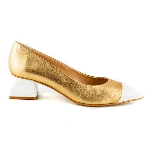 Zapato de salón color oro, zapatos tacón mujer cómodos Valladolid